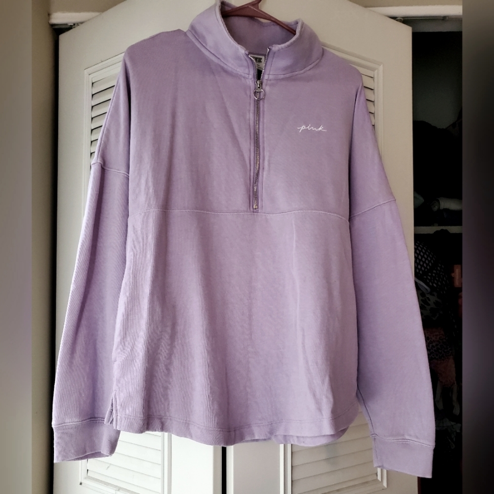 Pink quarter zip sweatshirt 💜